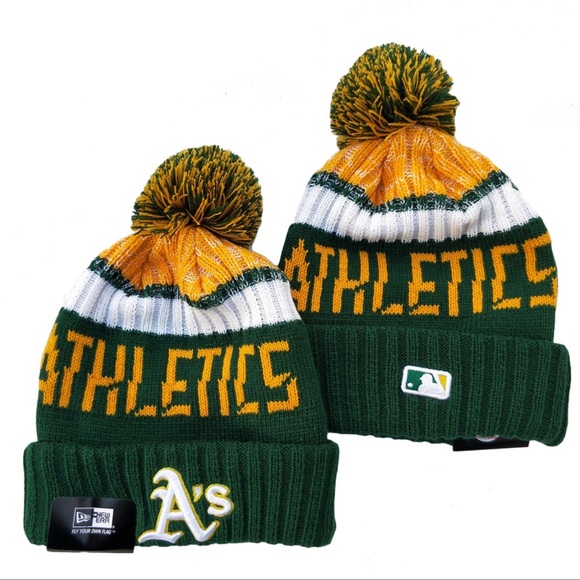 New Era MLB knit Pom beanie Athletics - Picture 1 of 1